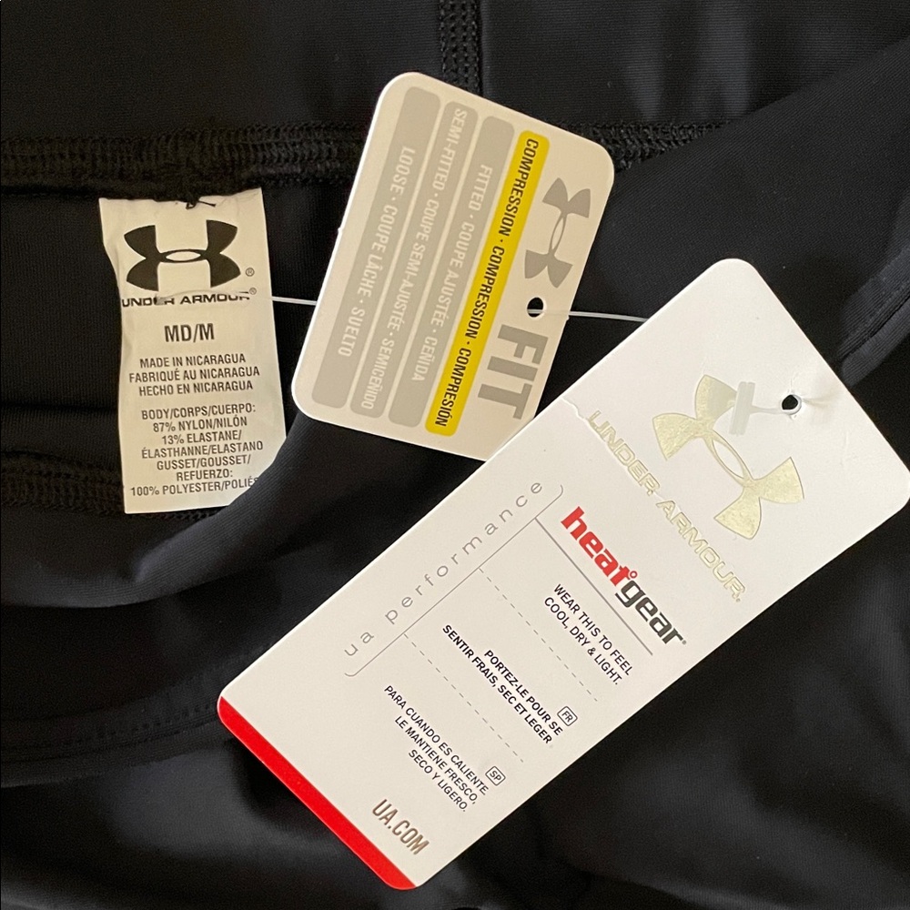 Under Armour Women's Black Bike Shorts - Picture 2 of 4
